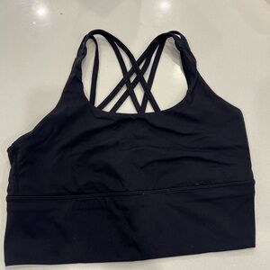 CRZ YOGA Black Strappy Sports Bra